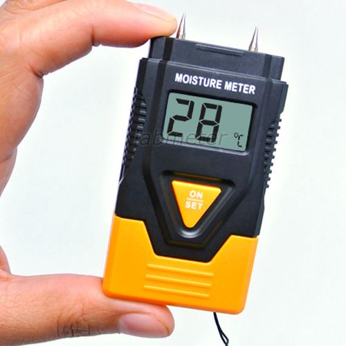 Digital 3-in-1 Wood Hard Materials Moisture Meter 2 Pin Probe Concrete Paper