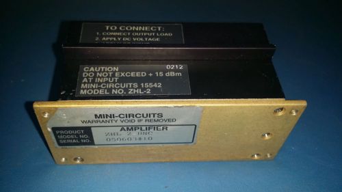 MINI-CIRCUITS AMPLIFIER MODEL ZHL-2-BNC  MEDIUM HIGH POWER