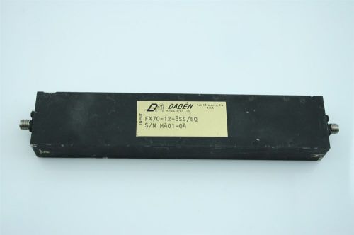 RF BPF Bandpass Filter Daden 70MHz/11MHz VHF Radio 65-75MHz 12dB loss TESTED