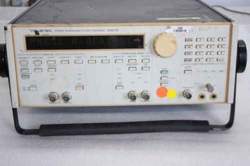 Wavetek 20 MHz Synthesized Function Generator Model 90 20MHz