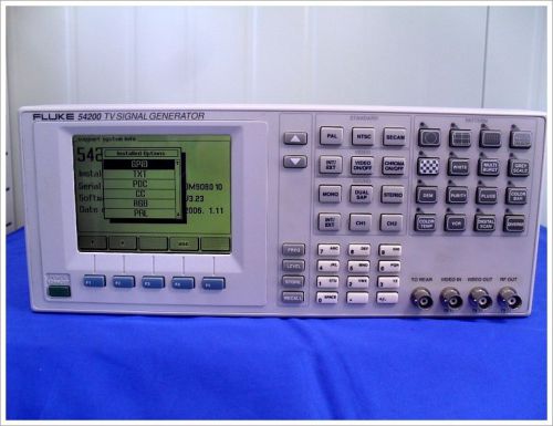 Fluke 54200 w/various opts. Video &amp; TV Signal Generator