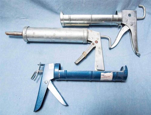 Lot of 3 caulk gun newborn 307 ratchet rod hyde tools for sale