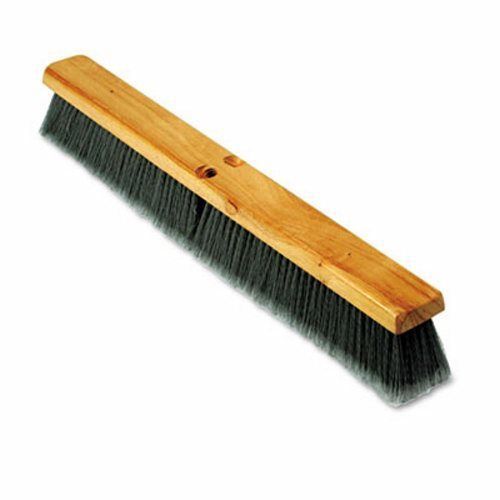 24&#034; Gray Flagged Polypropylene Floor Brush, Each (BWK 20424)