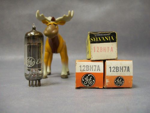 12BH7A Vacuum Tubes  Lot of 3  GE / Sylvania