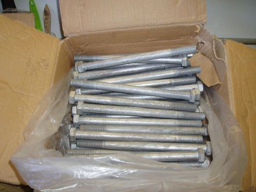 GALVANIZED HEX HEAD BOLTS 5/8&#034;-11X9&#034;  35-EACH  &#034;NEW&#034;