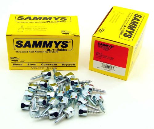 (25) sammys 1/4-20 x 1 threaded rod hanger for wood 8002957 for sale