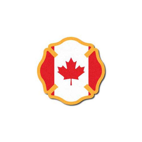Firefighter helmet decals fire helmet sticker- reflective canadian maltese for sale