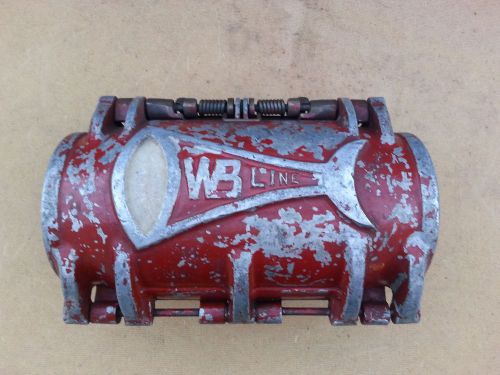 Vintage wb line fire hose clamp coupler fireman firefighter collectibl steampunk for sale