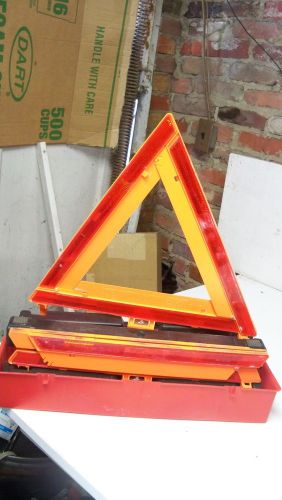 James king 1005 warning triangle flare kit safety dot trucker usa tow truck for sale