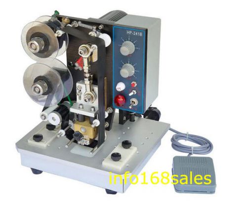 Electric Number Words Date Hand Operated Hot Stamp Code Printer 110V/220V