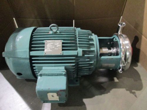 SIEMENS MOTOR RGZF1CH  20 HP 3510 RPM 230/460V W/TRI-CLOVER PUMP C218MD21T-3