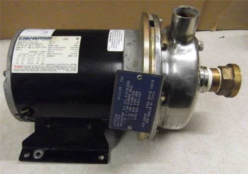 ACS Motorpump 231 All Stainless Steel 1HP  4.88&#034; Impellar w/ Marathon Motor