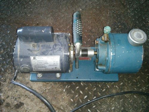 THERMAL ENGINEERING 2 STAGE HIGH VACUUM PUMP R-21 CAT# 1817 1/3 HP 1.5 CFM