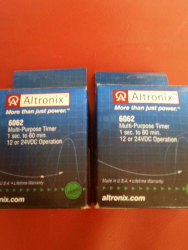 2 Brand New Altronix 6062 Multi-Purpose Timer Module,12-24 VBC,