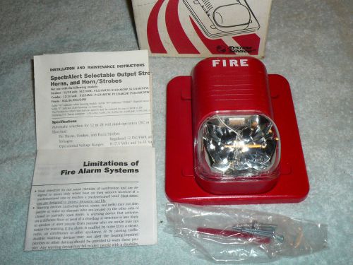 Lot of (3) NOS System Sensor S1224MC Fire Alarm Strobe wall New SpectrAlert