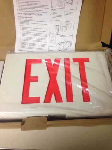 EMERGI-LITE WWDXN1R-N Die Cast White Aluminum Exit Sign LED Light Thomas &amp; Betts