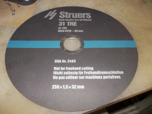 Struers 31TRE Diamond Cutoff Wheels lot of ten, 10 inch