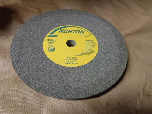 NORTON 7 X 3/4 X 5/8 53A80-18VBE TYPE 12 GRINDING WHEELS