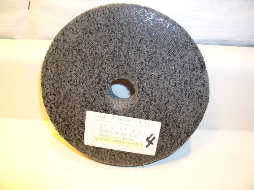 1pc. 6&#034; x 1&#034; x 1 &#034;.80 grit s.c.high  density  wheel deburring &amp; ,blending for sale