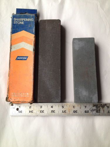 MACHINIST TOOLS NICE LOT OF 2 NORTON SHARPENING STONES