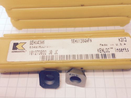 KENNAMETAL SEHW43A6 MILLING INSERT (5 x NEW)