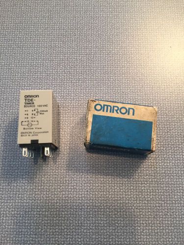 NEW OMRON  TDE-30 TIMER 30 SEC. 100VAC NEW