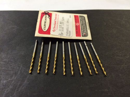 Cleveland 16160  2165TN  No.45 (.0820) Screw Machine, Parabolic Drills Lot of 10