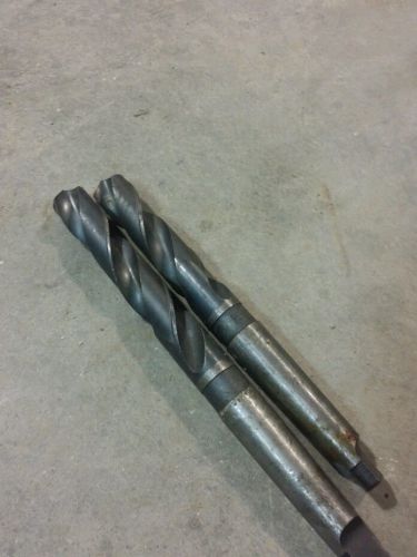 LOT OF 2 59/64&#034; TAPER SHANK DRILL BITS