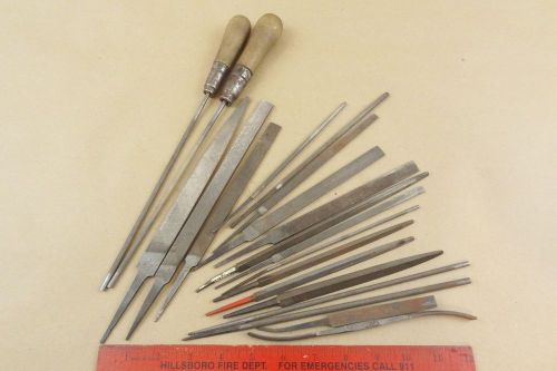 LOT OF 20 NICHOLSON ZIP-PENN MCCULLERN METAL FILES HANDLE TOOLS MACHINIST LATHE