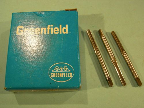 Qty 3 New Greenfield 8-32 NC GH3 HSS 4 Flute Bottom Taps