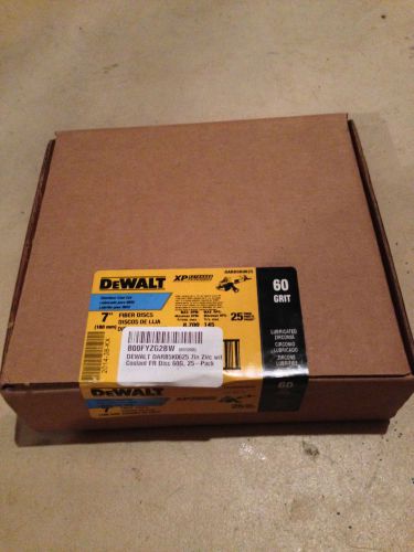 25x DeWALT DARB5K0625 7in Zirc with Coolant FR Grinding Disc 60G - 25 PACK