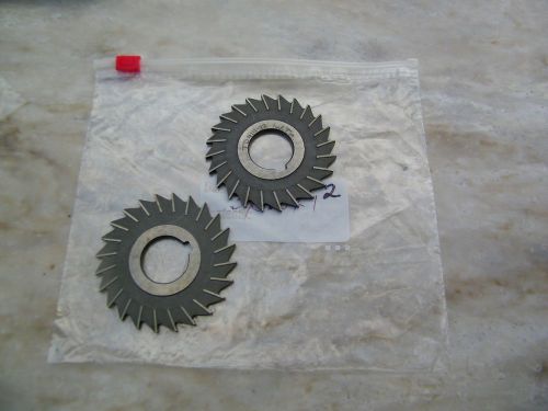 2-PCS - PAHL -USA- SIDE MILLING CUTTERS -3 X .125 X 1,  24 TEETH