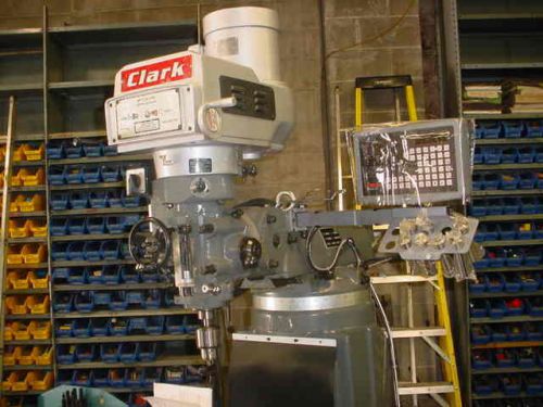 BRAND NEW 3 HP CLARK VARI SPEED MILLING MACHINE W/ DIGITAL READOUT VIDEO