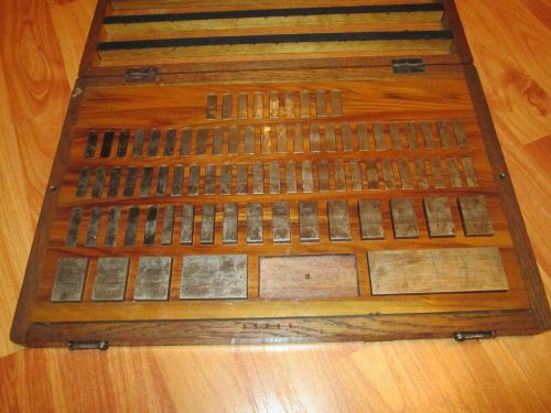 CEJ C.E. JOHANSSON SWEDISH vintage GAGE GAUGE BLOCK Standard SET Grad 0.0001&#034;