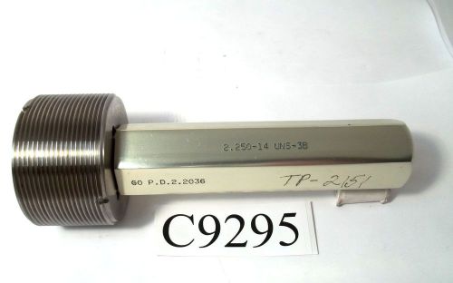 2.250-14 UNS-3B THREAD PLUG GAGE  GO PD 2.2036  LOT C9295