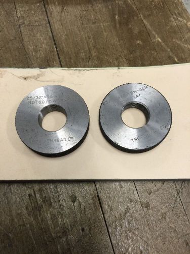 TRU-THREAD 25/32 Go No Go Thread Ring Gages