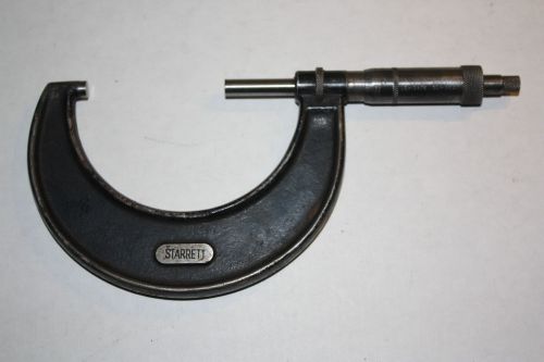 Starrett 436 micrometer, .001&#034; grad. ratchet spindle, spindle lock 2&#034; - 3&#034;