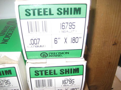 PRECISION 16795 6&#034;X180&#034;X.007 STL SHIM STOCK (LW1325-1)