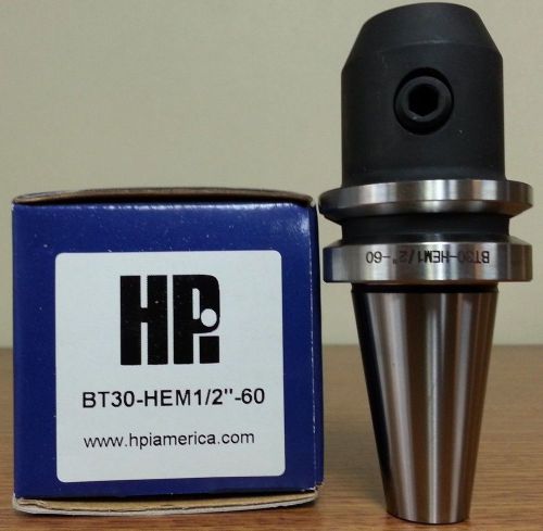 Hpi pioneer bt30 1/2&#034; end mill holder 2.36&#034; coolant thru **new** for sale