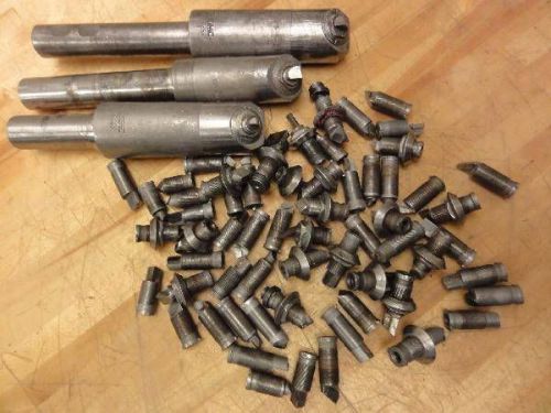 (3) DeVlieg 1&#034; Shank Boring Tools, SS10-60, SS12-16, TB1-07, Carbide Cutters