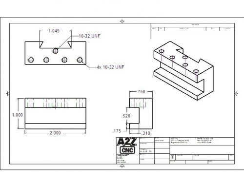 A2Z Standard Tool Holder for QC Tool Post- 1/4-1/2&#034; Bits-QCTH1-A2Z Corp-USA Made