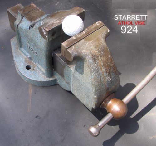 Starrett 4&#034; athol bench vise 924  vintage for sale