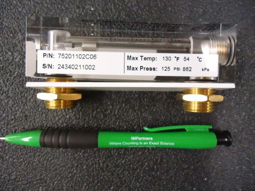 King 75201102c06 2-22 gph rotameter flow meter. brand new! for sale