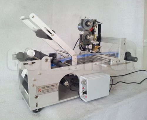 Semi-automatic round bottle coding &amp; labeling machine lt-50d for sale