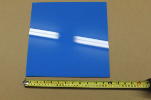 Blue acrylic plexiglass light diffusing plastic sheet .100&#034;  x 12 &#034; x 12&#034; for sale