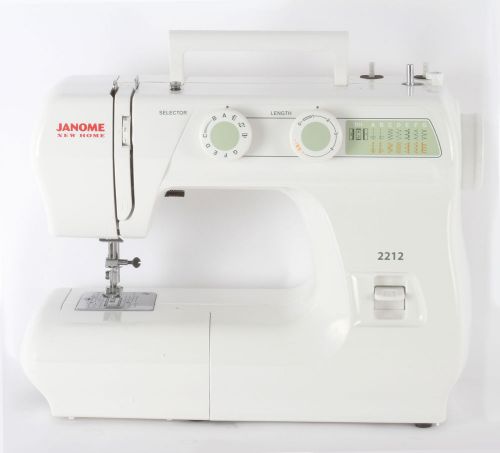 JANOME 2212 12 STITCH FULL SIZE FREE ARM SEWING MACHINE