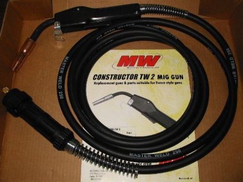 250A MIG gun w/15&#039; cable Euro connection - made in USA