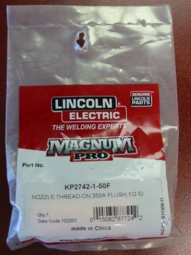 Lincoln electric magnum pro nozzle, thread-on, 1/2&#034;id 350a - qty1 - kp2742-1-50f for sale