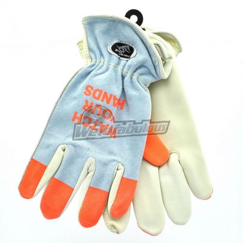 Revco 97KHV Grain/Split Cowhide -- Kevlar Sewn Driver&#039;s Gloves, Large