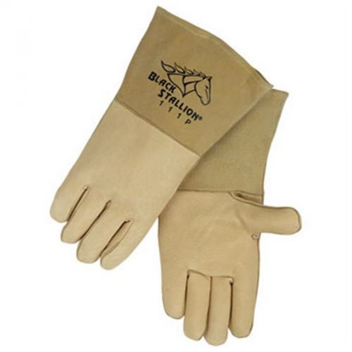 Revco Black Stallion 111P Tan CushionCore Pigskin Stick Welding Gloves, Medium